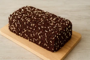 Mokkataart van koekjes en hagelslag